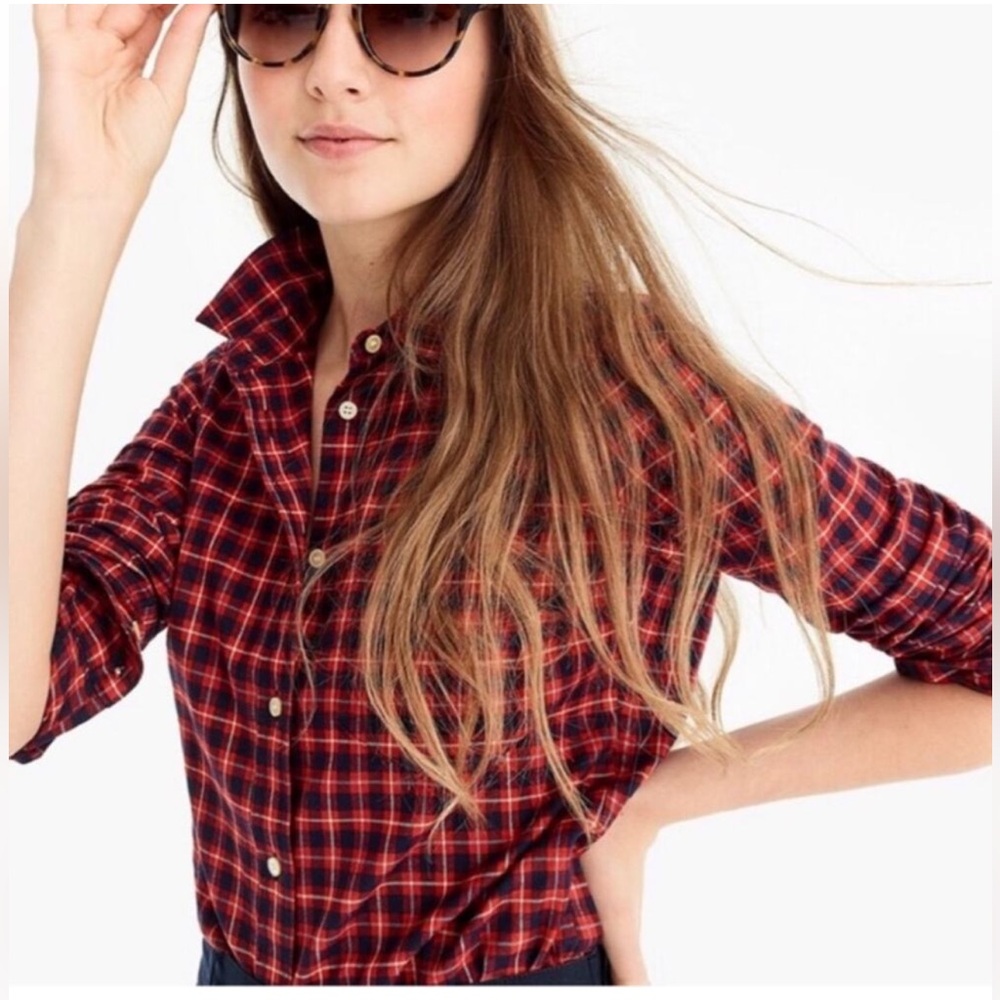 NWT - J.Crew Classic Fit Brushed Twill Flannel shirt